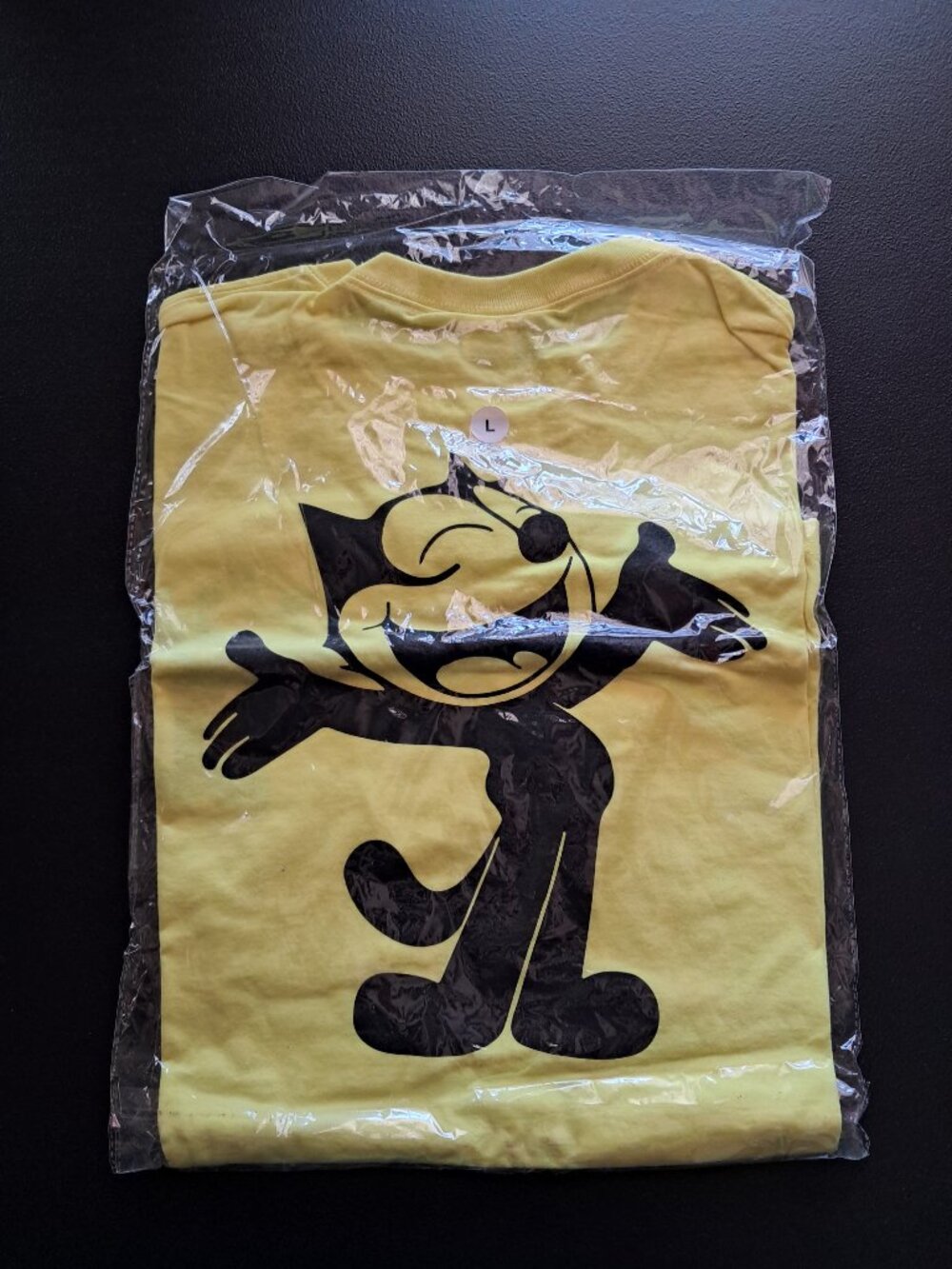 Retro Felix The Cat graphic tee with design front and back Size Large